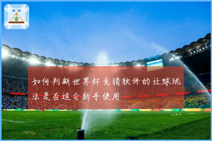 如何判断世界杯竞猜软件的让球玩法是否适合新手使用